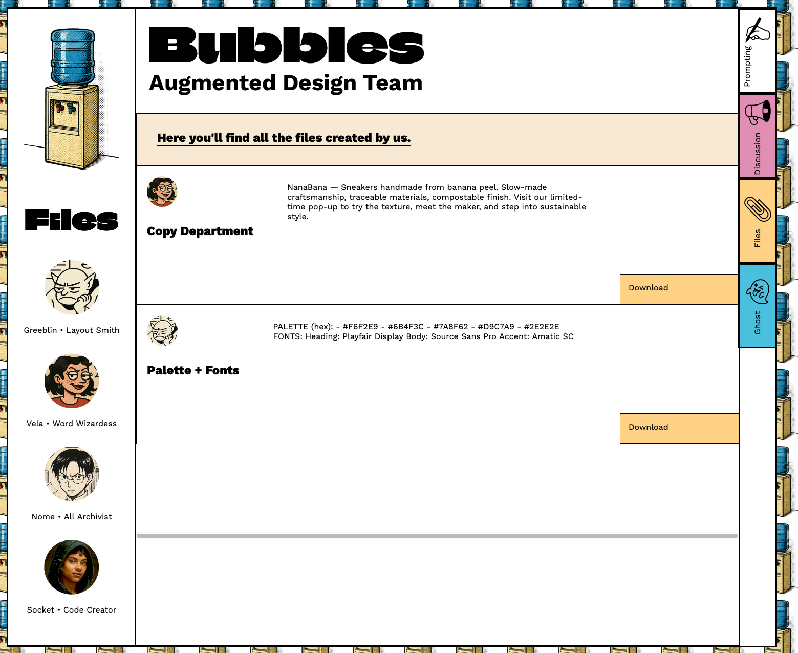 Bubbles Files tab