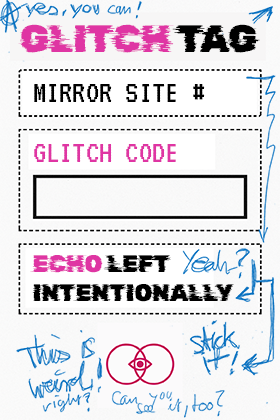 Glitch Tag card